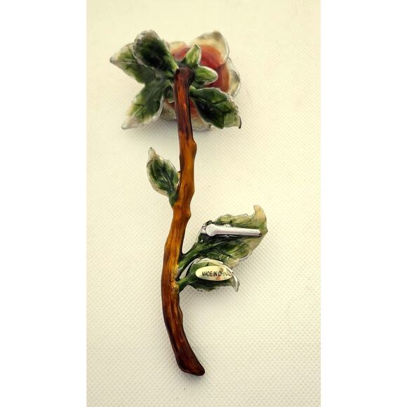 PICTURE/MEMO HOLDER-Metal-Rose-Clip Attached-Desk Accessory-Shelf Decor-6 IN - Picture 7 of 9